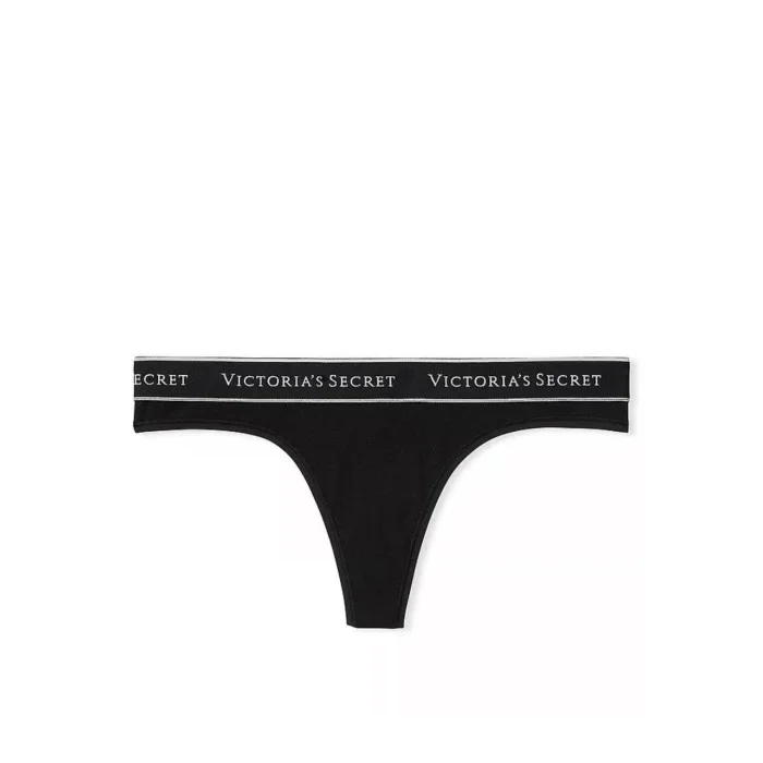 Трусики стрінги Victoria's Secret Logo Cotton Thong Panty